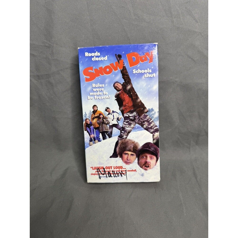 Snow Day (VHS, 2000) Movie Nickelodeon Comedy Chevy Chase Orange Former Rental